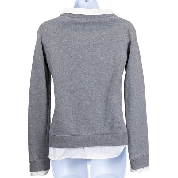 Pinch x Cole Haan Collared Gray White Sweatshirt XS - Picture 2 of 7